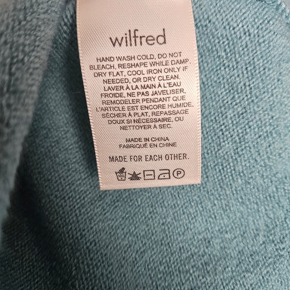 Wilfred Aqua Green Cyprie Pullover Sweater Size S - Picture 5 of 7